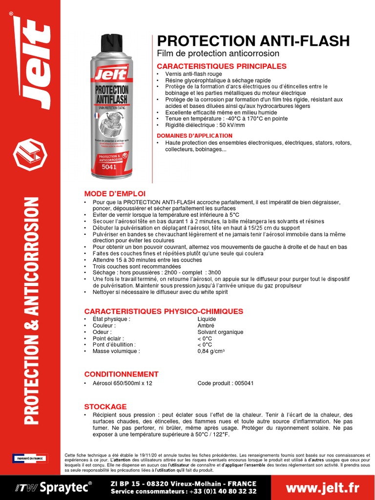 Vernis AntiFlash pour Moteurs Électriques PDF Corrosion Chimie — free download
