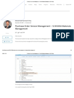 Purchase Order Version Management – S_4HANA Materials Management