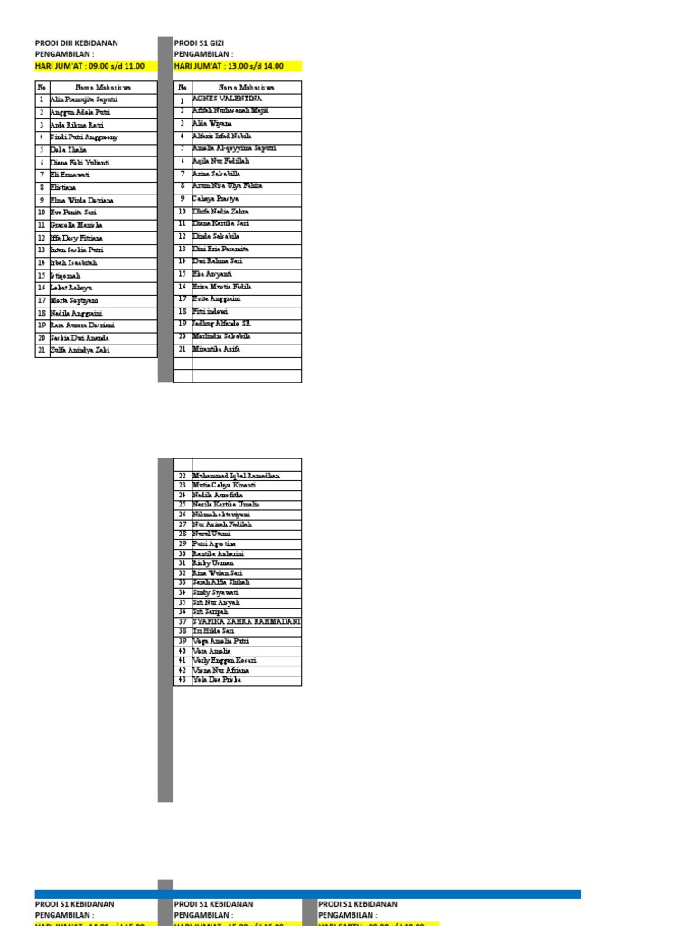 Jadwal Pengambilan Seragam PDF