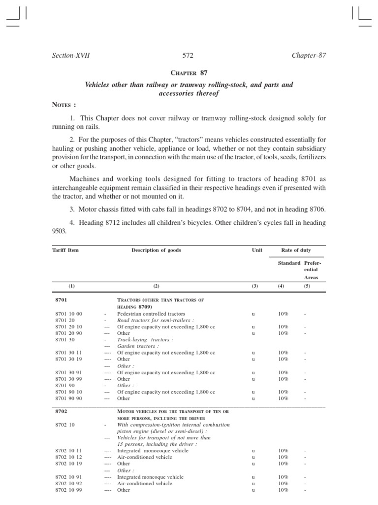 Vehicles Other Than Railway or Tramway RollingStock, and Parts and Accessories Thereof PDF