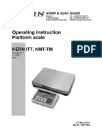 Platform Scale Operating Instructions