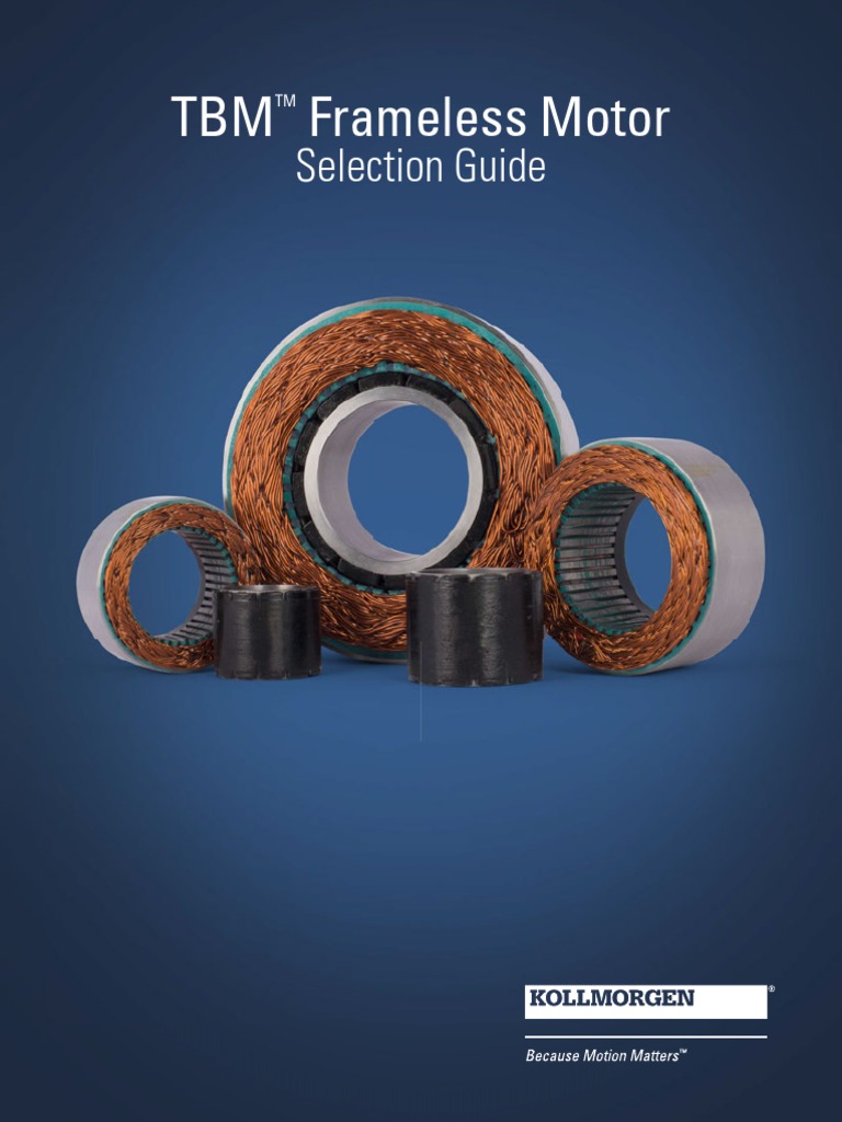 TBM Frameless Motor Selection Guide PDF Electric Motor