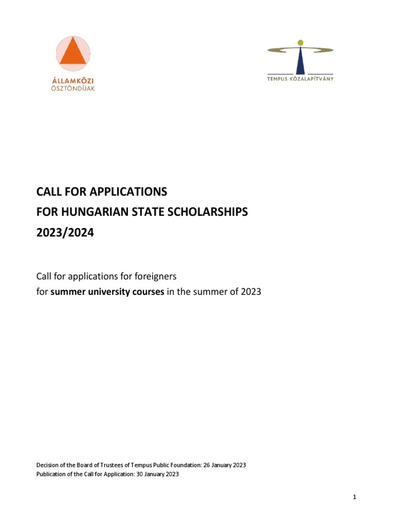 Ku 230126 Call Summer Courses 2023 PDF Travel Visa