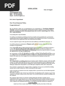 Offer Letter Jindal