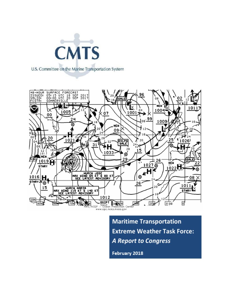 CMTS Maritime Transportation Extreme Weather Report February 2018 | PDF ...