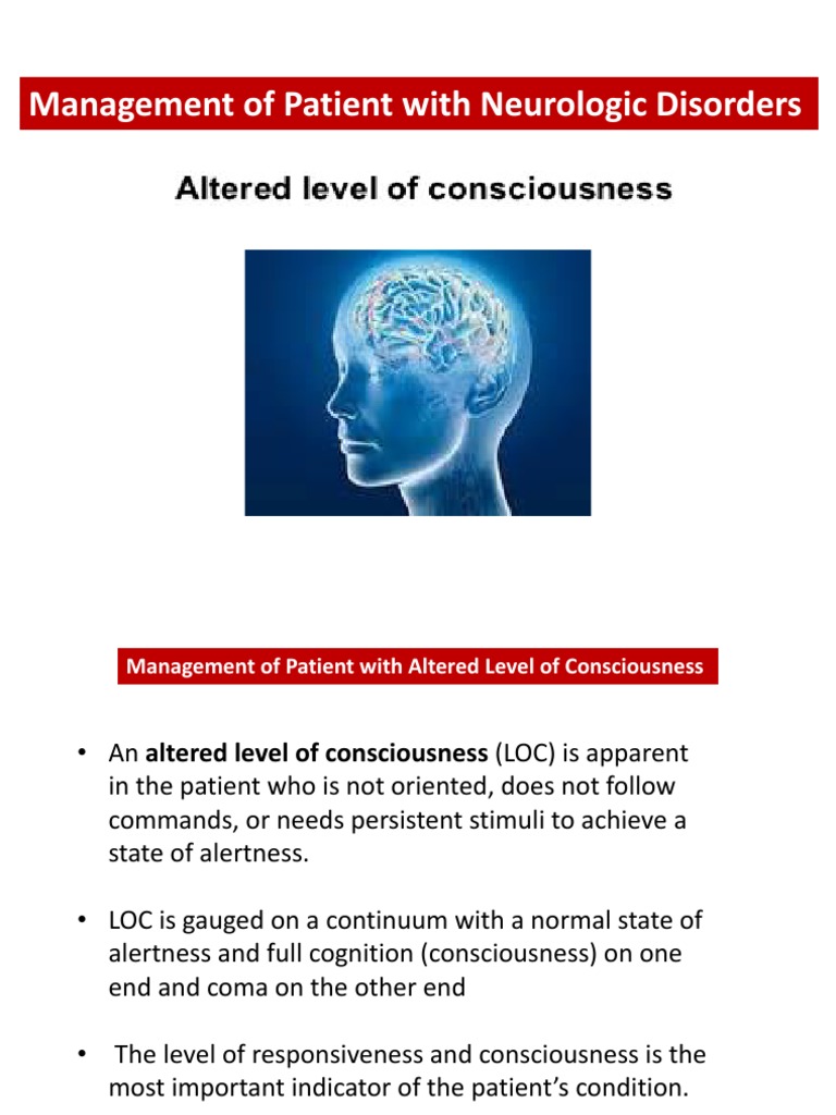 Altered Level of Consciousness LOC PDF