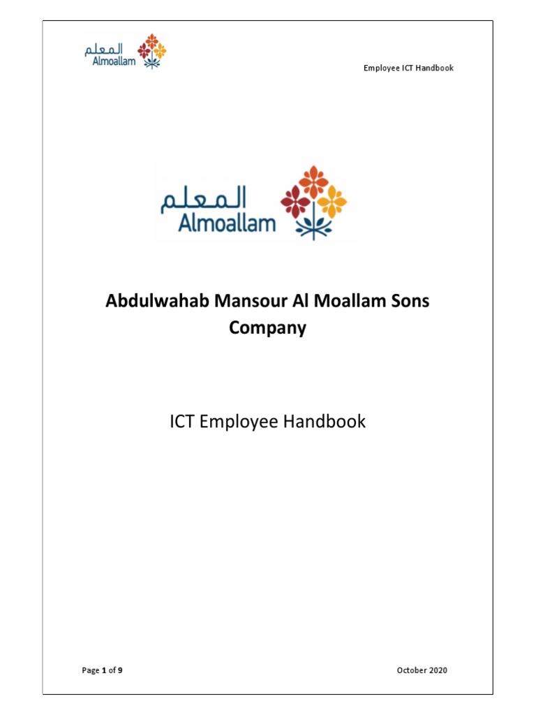 ICT Employee Handbook | PDF | Microsoft Office | Password