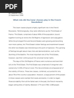 Download French Revolution - Role of Lower Classes by soadquake981 SN6289269 doc pdf