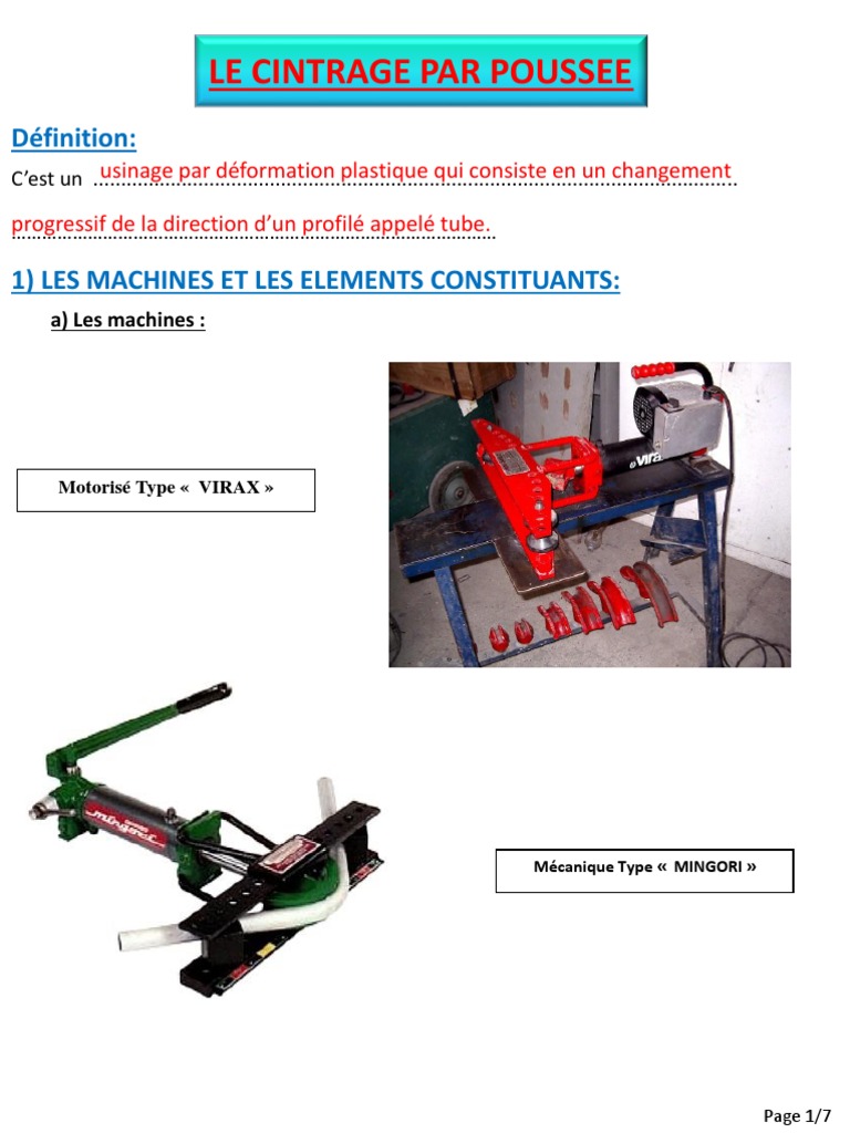Cintrage de tubes en acier Guide pratique PDF Ingénierie mécanique — free download