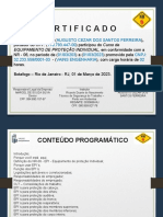 Certificado de Treinamento de NR-06 - Equipamento de Proteção Individual - AUGUSTO CEZAR DOS SANTOS FERREIRA - 2023 - REV00