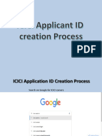 ICICI Application Process