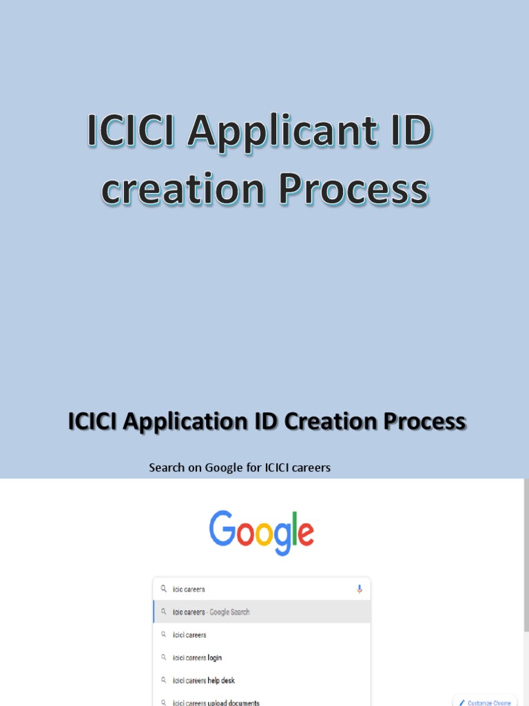 Steps To Create Career ICICI App Id PDF Software Development