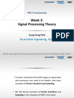 MRI Week3 - Signal - Processing - Theory