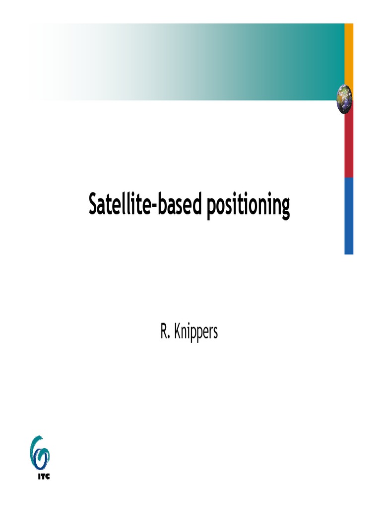 Satellite-Based Positioning Systems Overview | PDF | Global Positioning ...