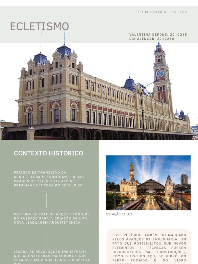 Ecletismo na Arquitetura Brasileira | PDF | Estética | As artes