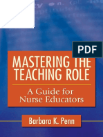 Mastering The Teaching Role A Guide For Nurse Educators