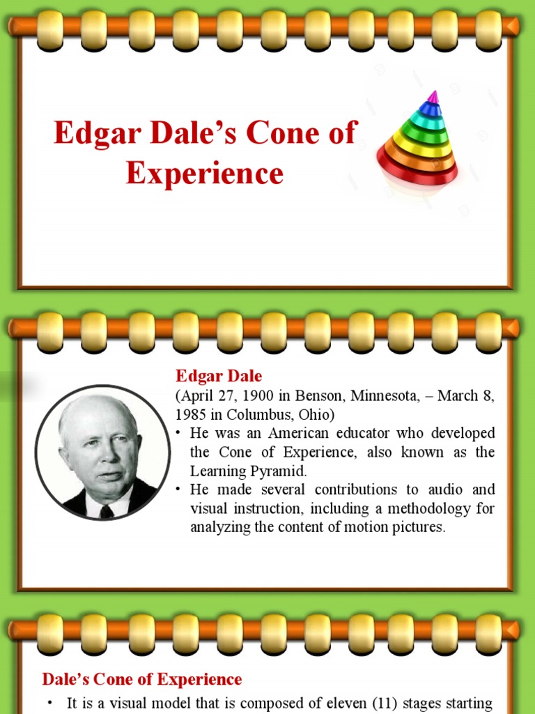 Edgar Dale's Cone of Experience | PDF | Experience | Learning