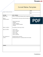 Cornell Notes Template 2 1