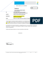 Informe - Remito Respuesta A Documentacion de Entrega de Cargo