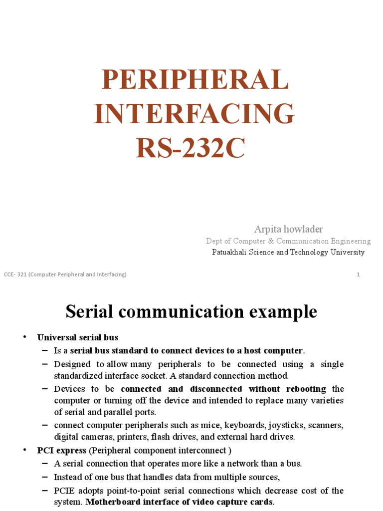 L-6 Peripheral Interface | PDF | Electrical Engineering | Computer ...
