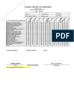 Form 1C Class Profile (KS3) Quarterly Report on Assessment Grades 11 to 12