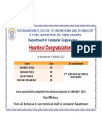 Achievers January 2023 Certificate