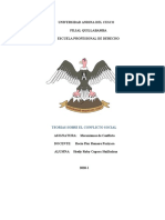 TEORÍAS DEL CONFLICTO SOCIAL EN LA UNIVERSIDAD ANDINA DEL CUSCO