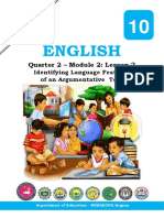 ENGLISH 10 Q2 Module 2 Lesson 2