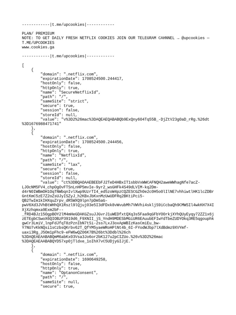Free Netflix Cookies Access | PDF | Http Cookie | Data Management