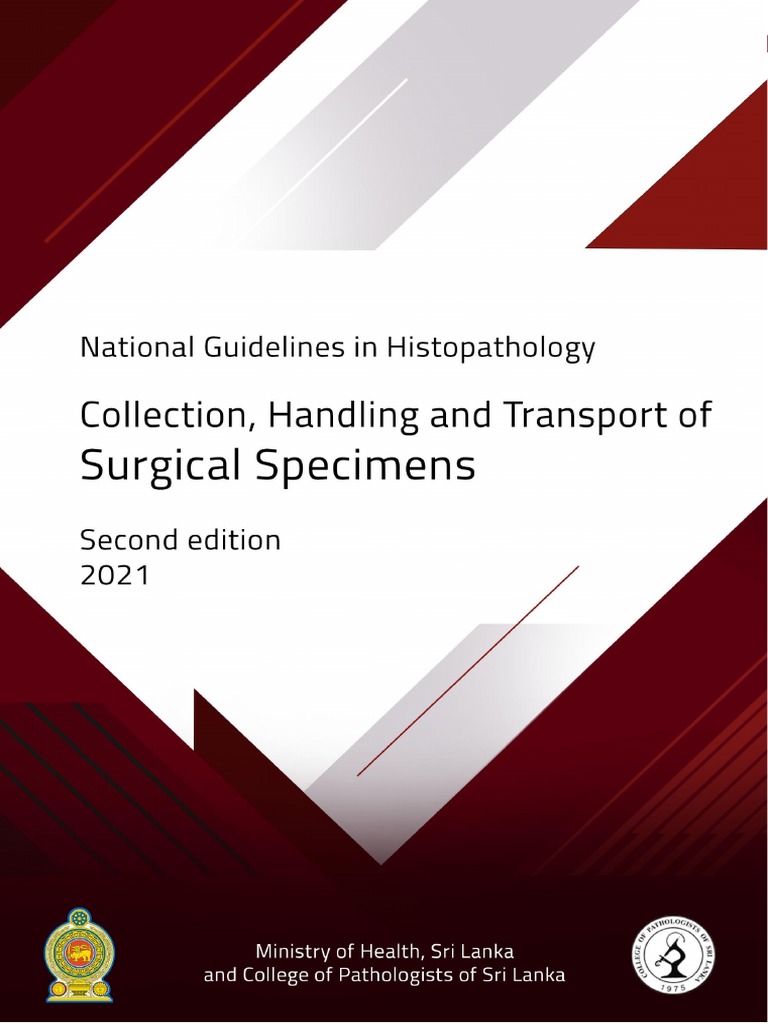 SPECIMEN HANDLING GUIDELINE Corrected PDF Histopathology Pathology