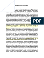 Política - Breve História Do Conceito