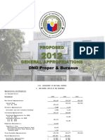 DND-OPA - 2012 NEP Budget DND Proper &amp; Bureaus