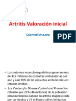 Artritis Valoración Inicial
