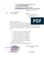 Surat Jadwal Pembinaan