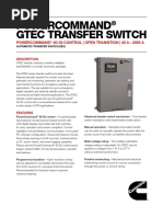 Powercommand Gtec Transfer Switch: Powercommand 40-02 Control - Open Transition - 40 A - 2000 A