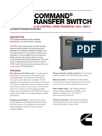 Powercommand Gtec Transfer Switch: Powercommand 40-02 Control - Open Transition - 40 A - 2000 A
