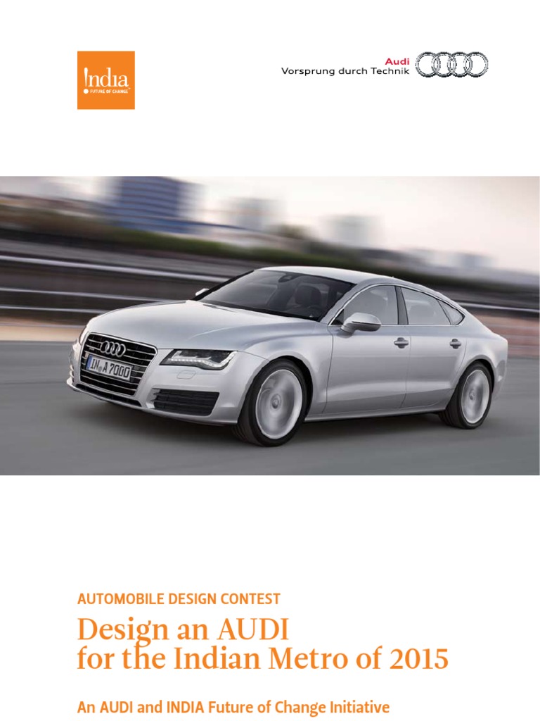 Audi India Design Contest 2015 | PDF | Government | Business