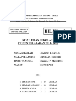 Sampul Soal BHS INGGRIS