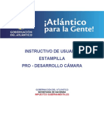 Instructivo de Usuario - Estampilla Pro - Desarrollo Camara