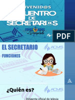 El Secretario y Sus Funciones ACTUALIZADO