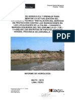 Caudales máximos de diseño para la protección contra inundaciones en la margen izquierda del río Zarumilla