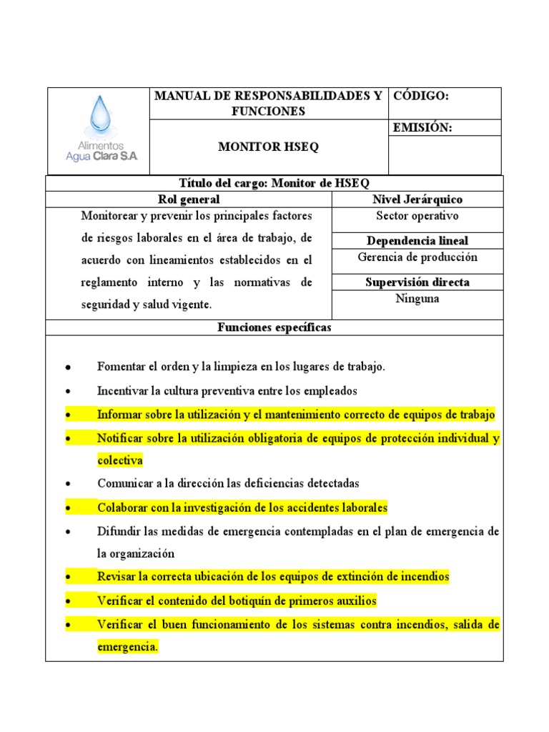 MONITOR HSEQ | PDF | Seguridad y salud ocupacional