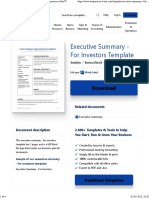 Executive Summary - For Investors Template Business-in-a-Box™
