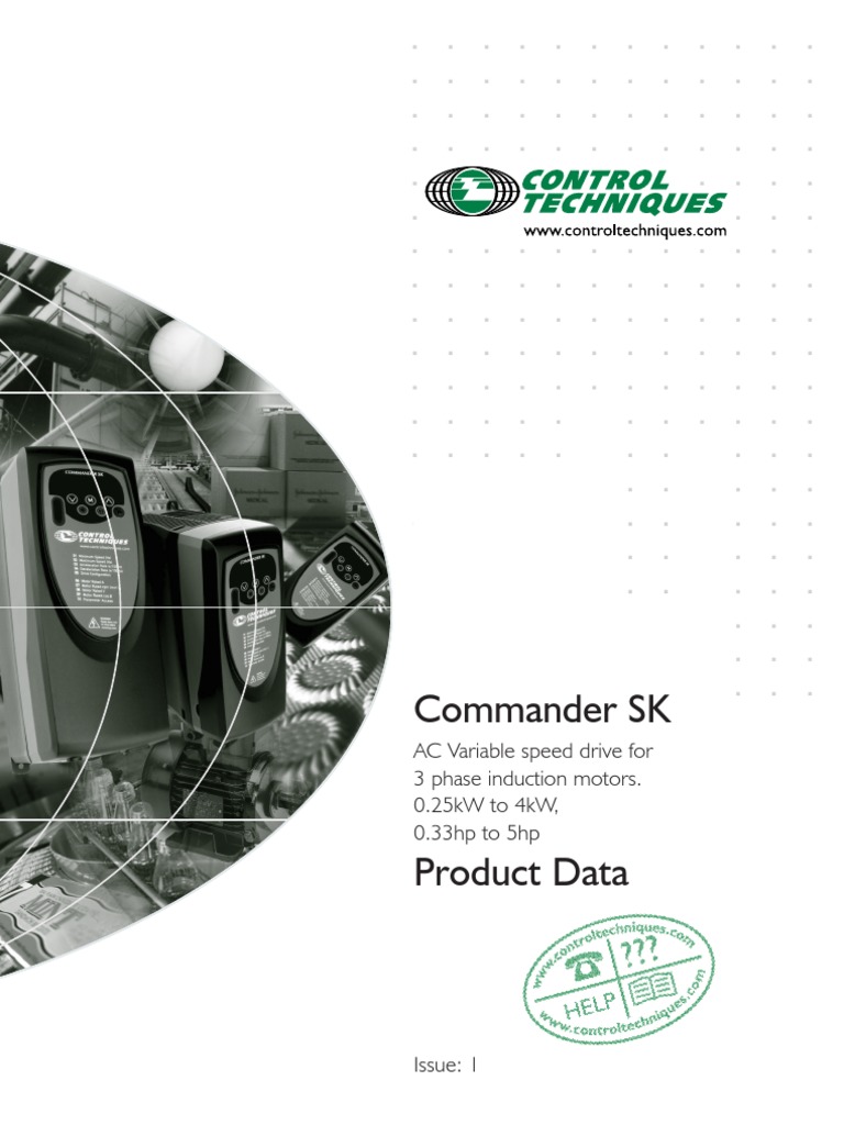 Commander SK Control Techniques PDF Compatibility