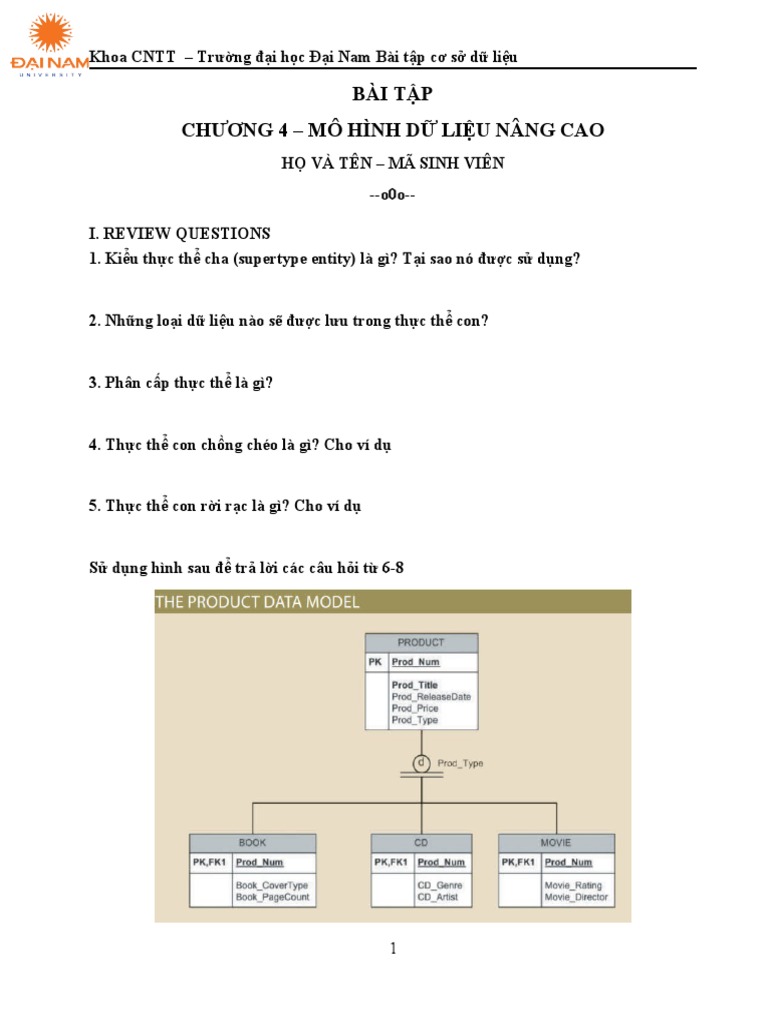 Exercise4 Advanced Data Modeling | PDF