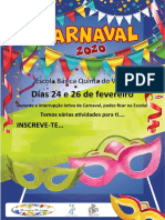 Cartaz Carnaval 2020 - QTV