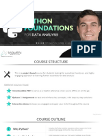 Python Foundations For Data Analysis