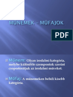 Műnemek - Műfajok