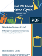 Actual VS Ideal Rankine Cycle