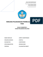 RPP 1 Lembar PJOK Kelas 9 Semester 2